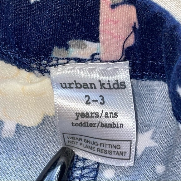 Urban Kids Sheep Sequin Pajama Set For 2T-3T Very Soft Slim Fit - Picture 15 of 16